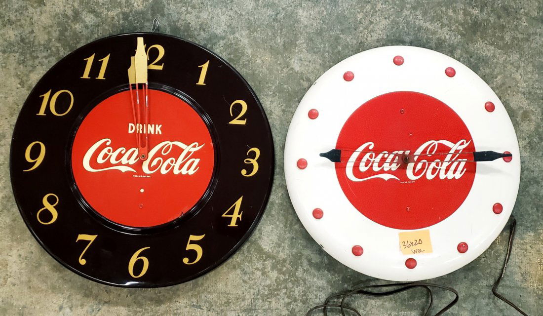 2 Coca Cola Electric Clocks (1 of 1)