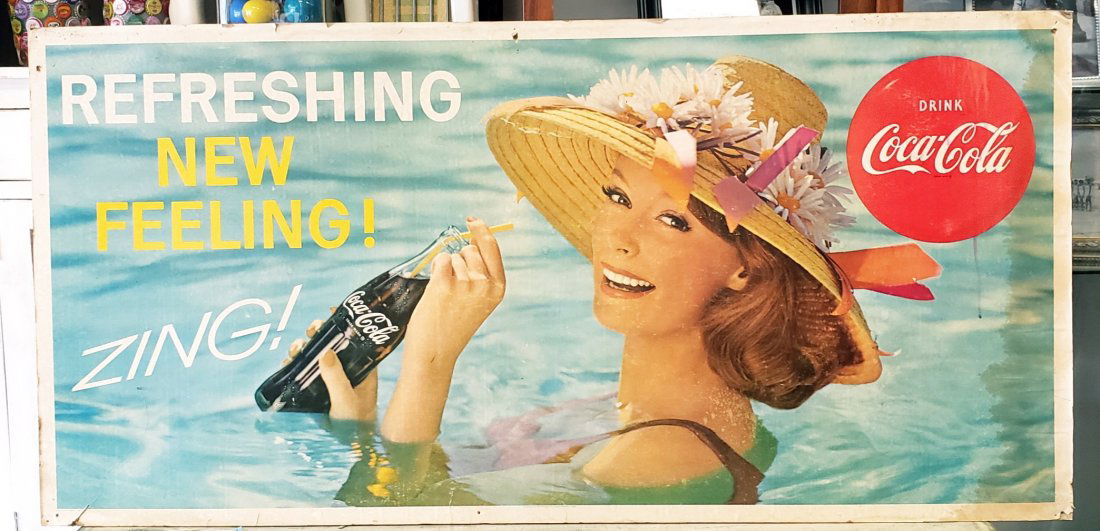 Coca Cola Cardboard sign (1 of 3)