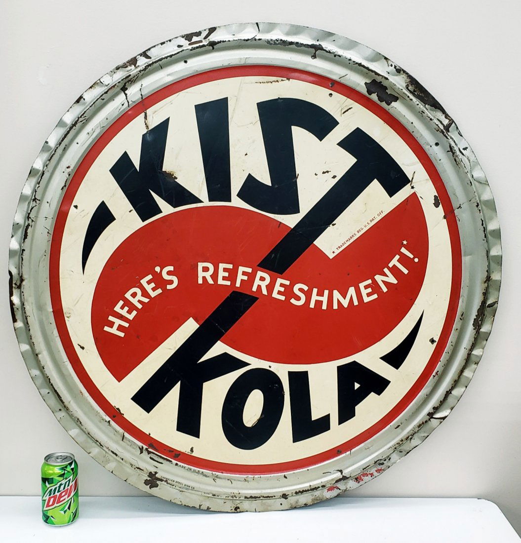 Rare Kist Kola bottle cap sign (1 of 5)