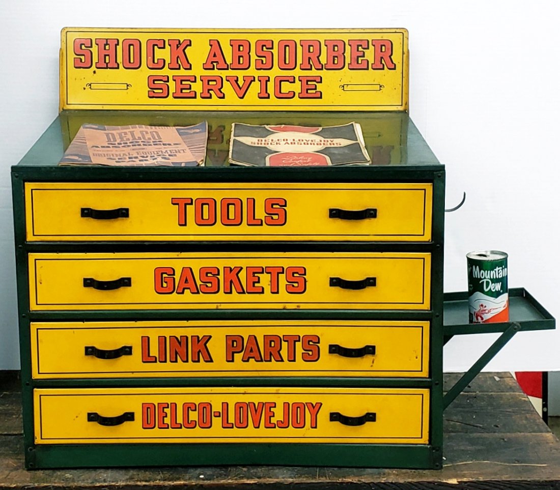 Scarce Delco-Lovejoy Shock Absorber Service Cabinet (1 of 8)