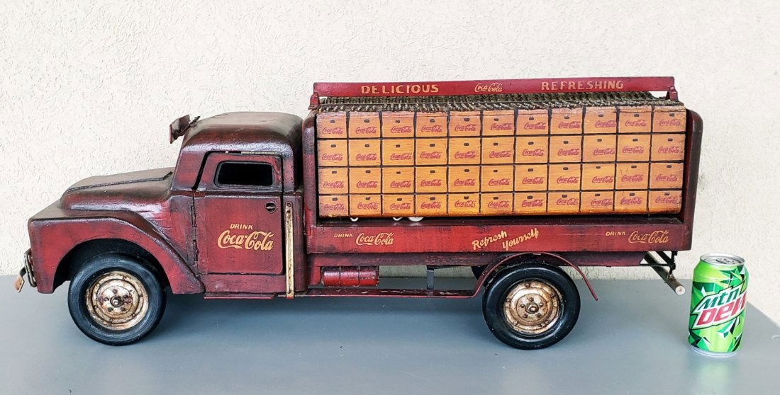 Large Wooden Coca Cola Delivery Truck (1 of 7)