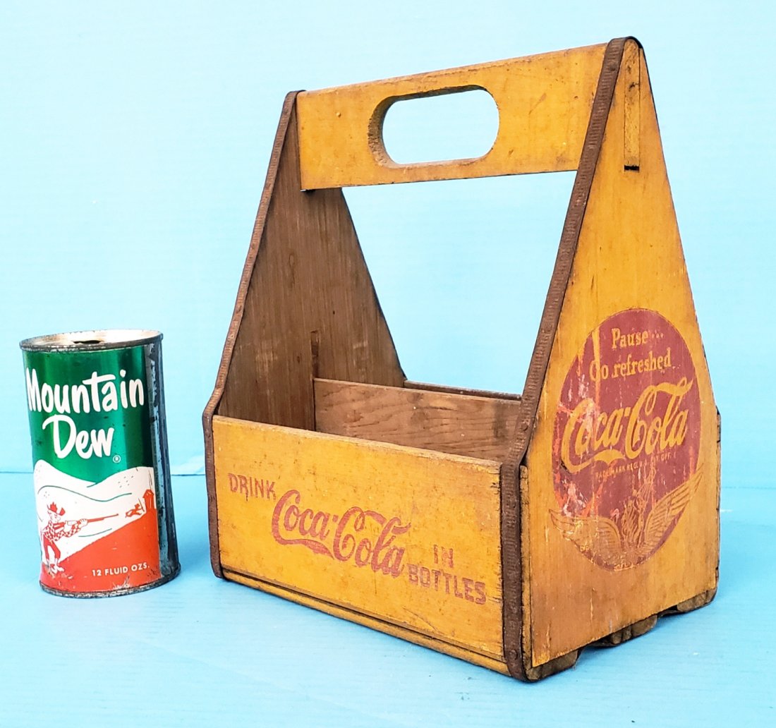 1940 Wood Coca Cola  6 pack Carrier (1 of 5)