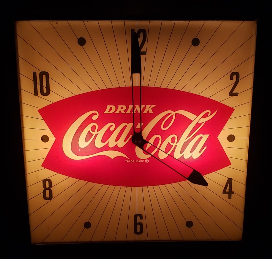 Coca Cola Fishtail Clock Not Working (1 of 2)