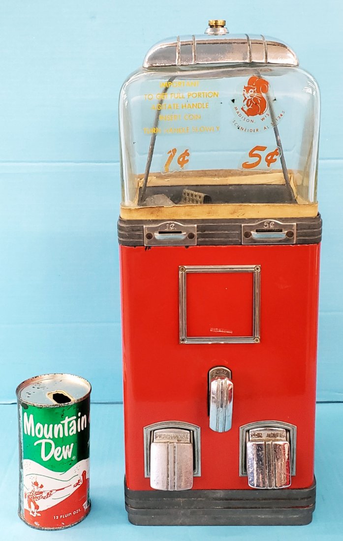 Northwestern Deluxe 1 & 5 Cent Gumball / Peanut Machine (1 of 6)