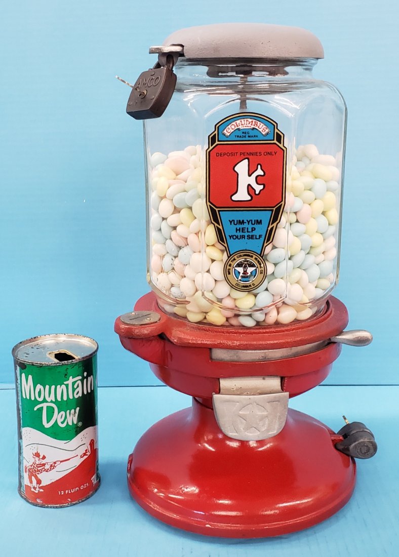 Columbus 1 cent Gumball / Peanut Vending Machine (1 of 6)