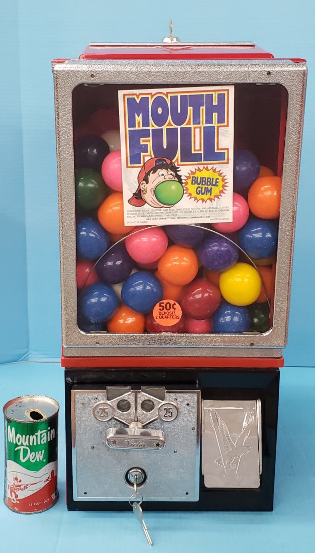 Victor 50 Cent Mouth Full Bubble Gum Machine (1 of 4)