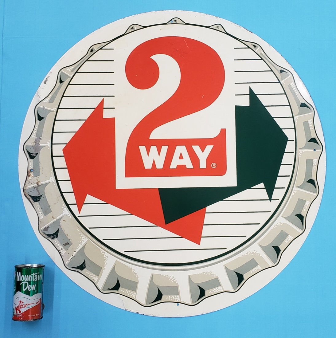 2 Way Bottle Cap Sign (1 of 3)