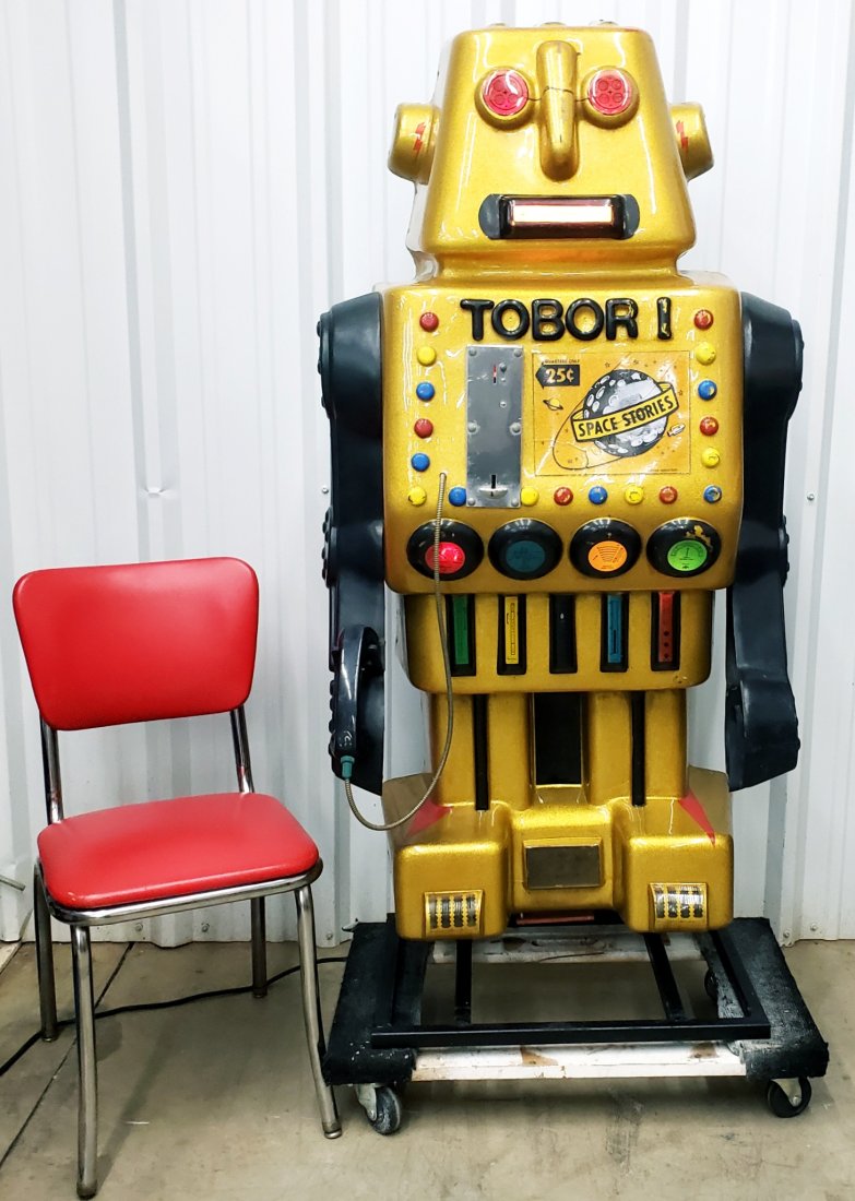 Rare Tobar 1 5ft Coin Operated Talking Robot (1 of 7)