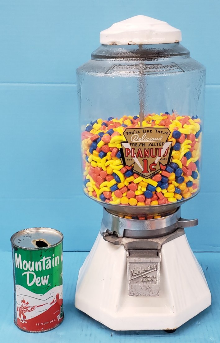 Northwestern Porcelain Peanut Vending Machine (1 of 4)