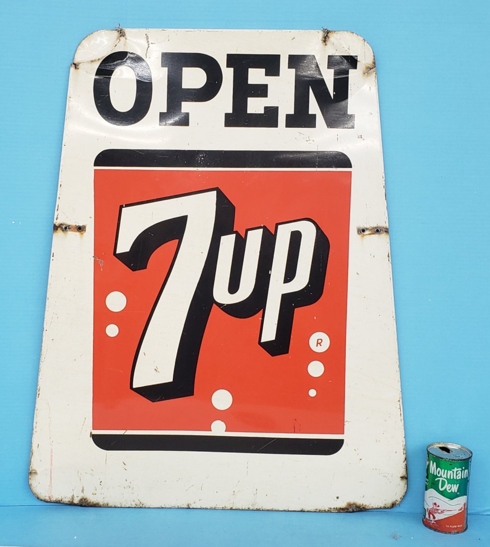 1963 Scarce 7up OPEN sign (1 of 3)