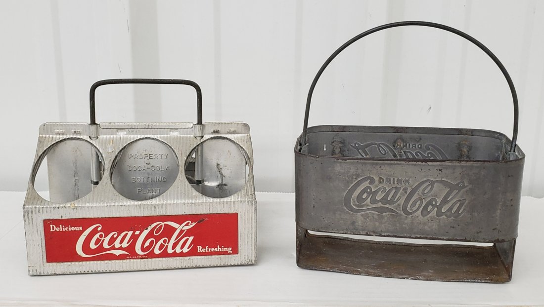 1940's Scarce Steel Coca Cola & aluminum carriers (1 of 3)