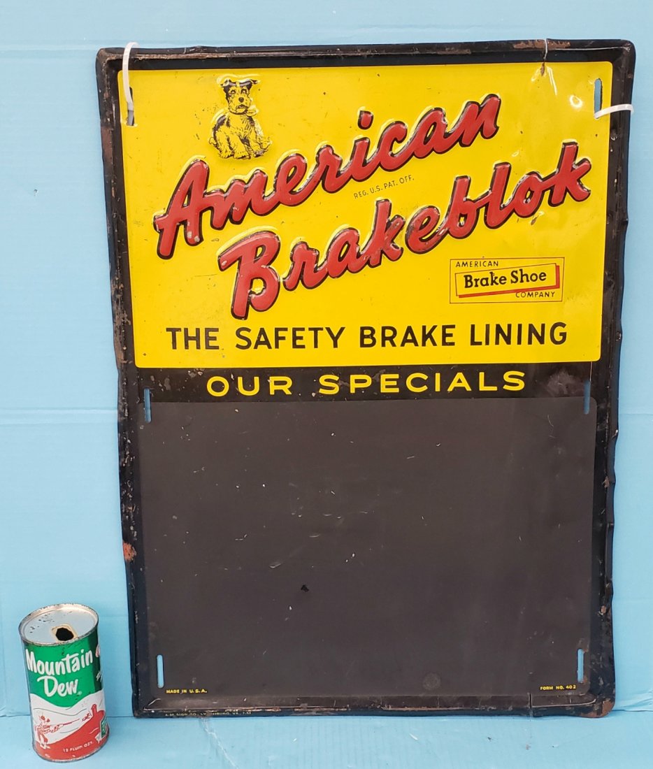 American Brakeblok Embossed Chalkboard Sign (1 of 3)