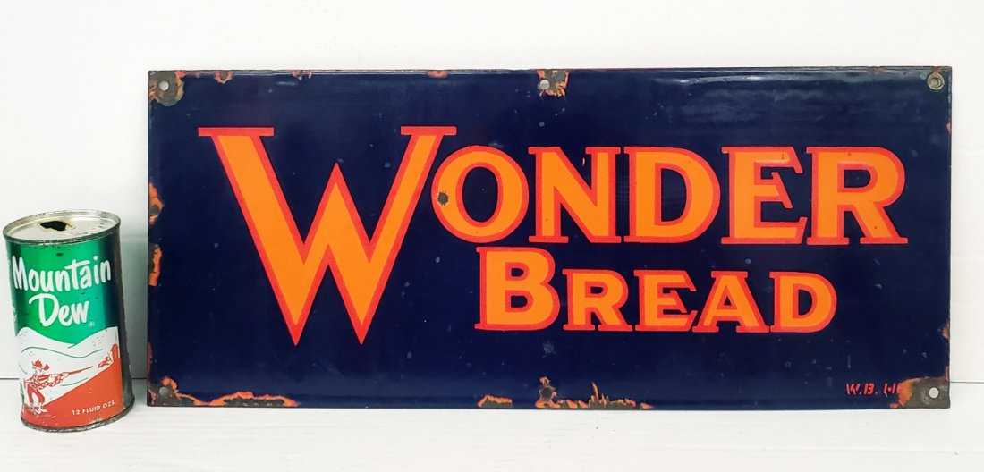 Wonder Bread porcelain sign (1 of 4)