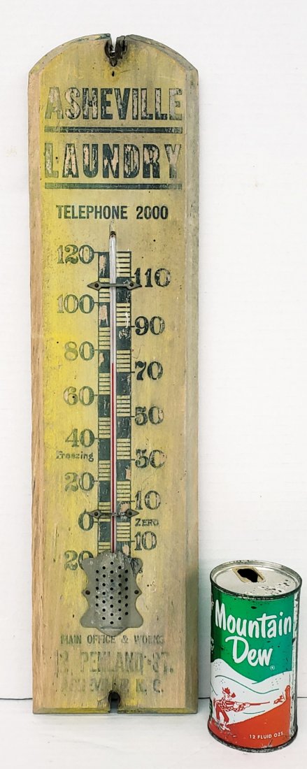 Early Ashville Laundry Wood Thermometer (1 of 5)