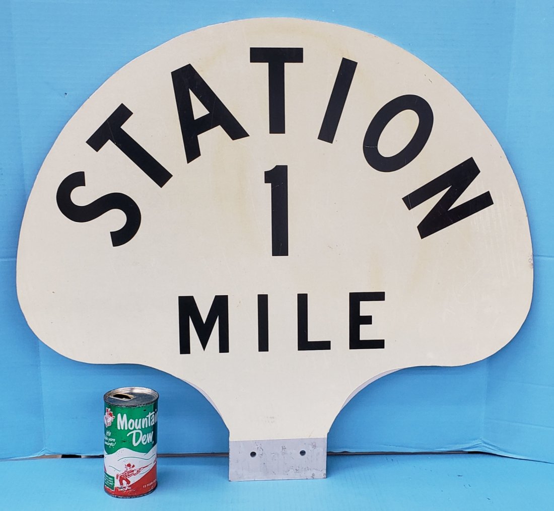 Reflective Railroad Mile Marker Sign (1 of 3)