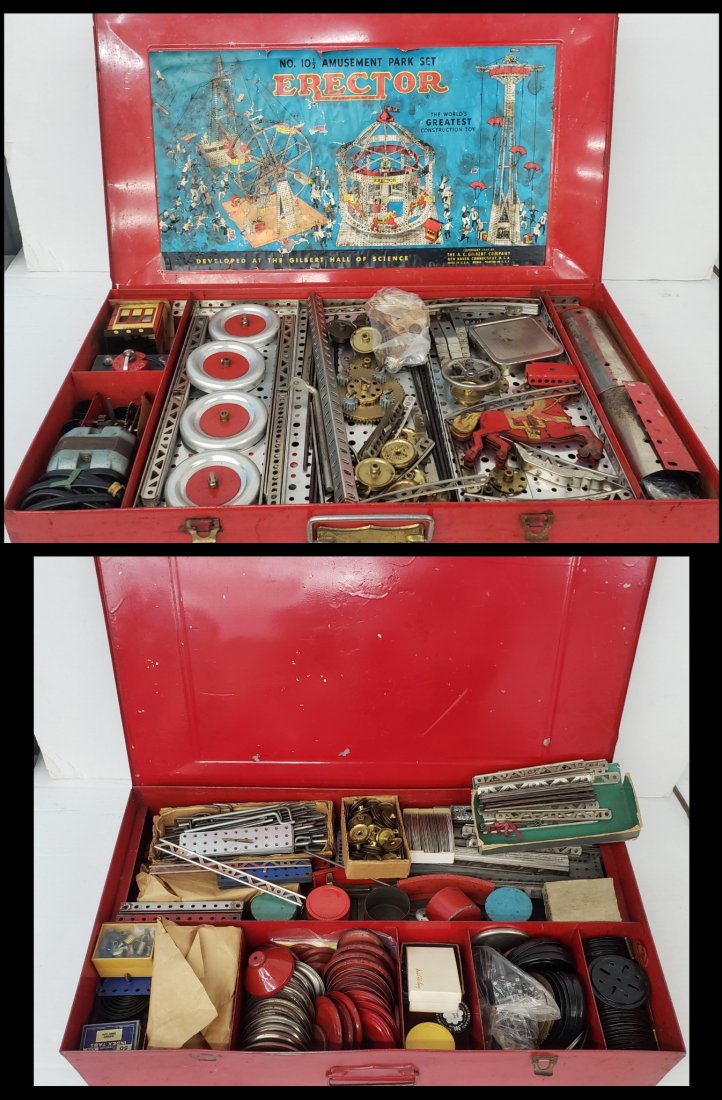Erector Amusement Park Set No. 10 1/2 & Parts Set (1 of 7)