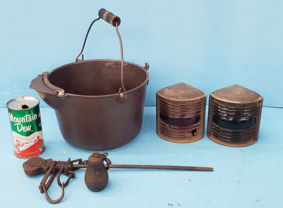 Americana Lot, Perkins Marine Lamps, Obermann kettle, & (1 of 8)