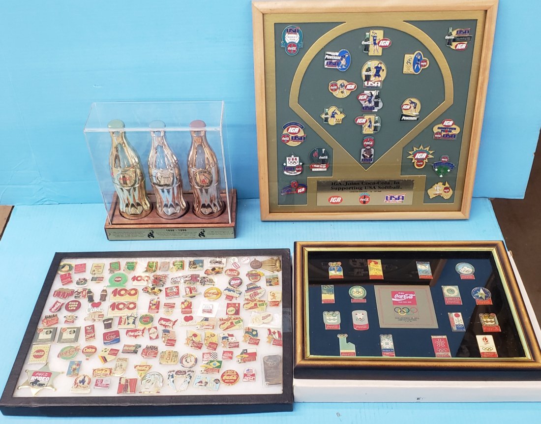 Coca Cola Pin Sets and 1896-1996 100 years Olympic set (1 of 5)