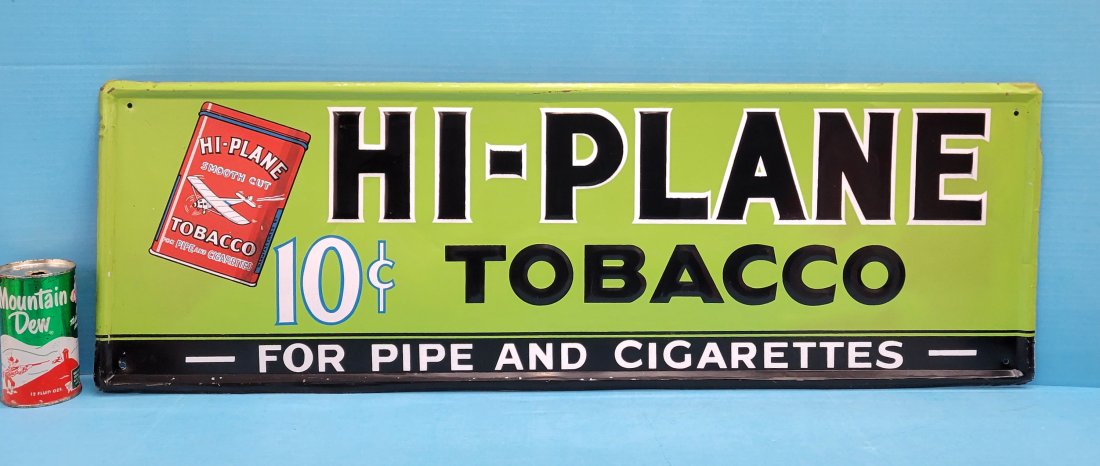 Hi Plane Tobacco Embossed Tin Sign