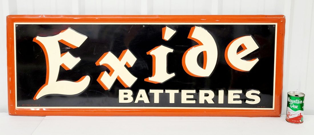 Exide Batteries Embossed Sign (1 of 5)