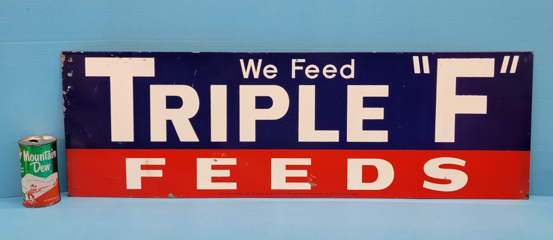 We Feed Triple F Feeds Tin Sign (1 of 2)