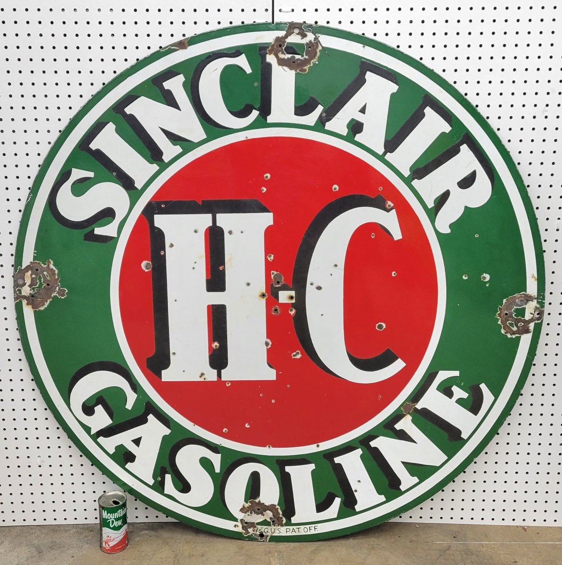 48" HC Sinclair Double Sided Porcelain Sign (1 of 3)