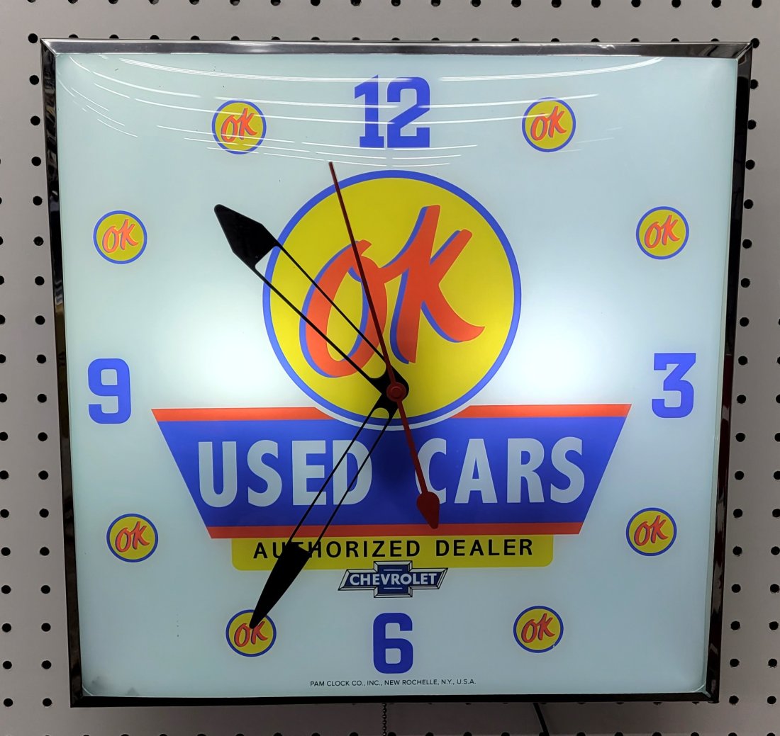OK Used Cars Comtemporary Pam Clock (1 of 4)