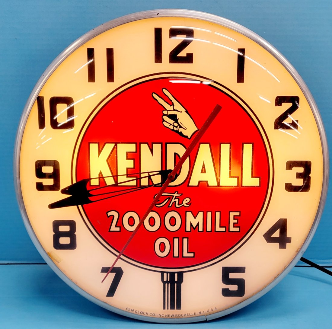 Kendall The 2000 Mile Oil Contemporary Pam Clock (1 of 4)