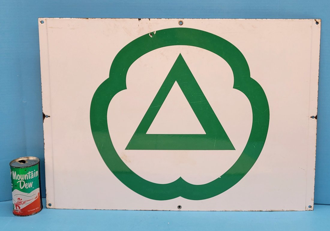 Porcelain Cities Service Sign (1 of 2)