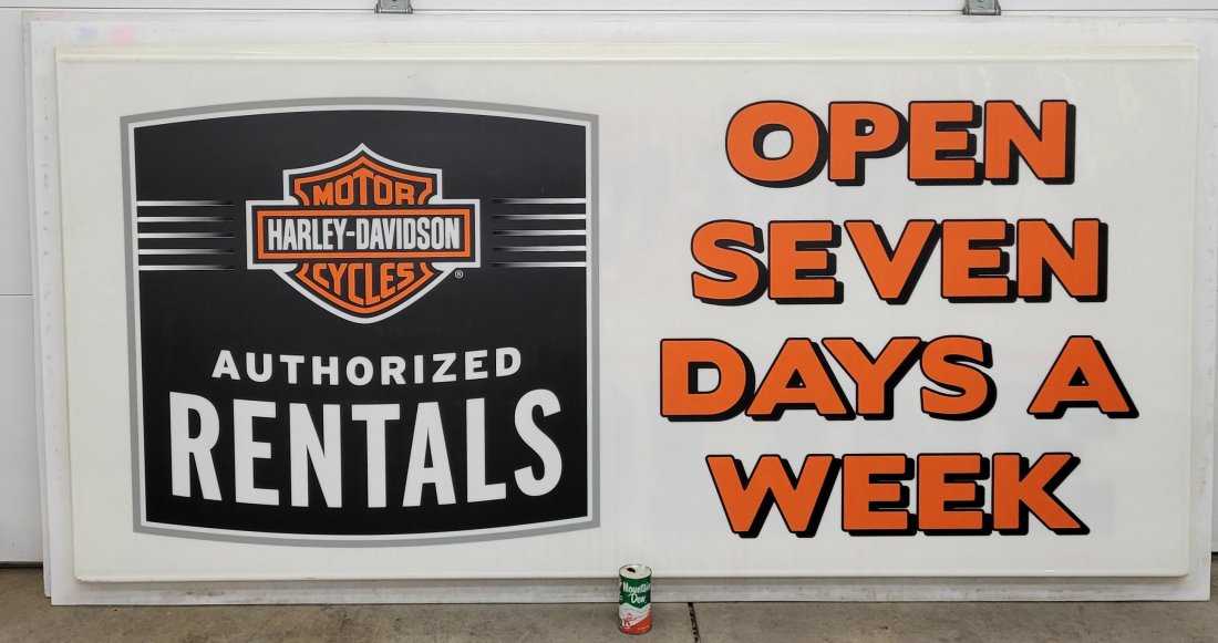 Harley Davidson Motor Cycles Authorized Rental Sign (1 of 1)