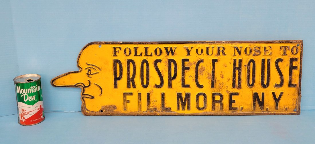 Follow Your Nose To Prospect House Fillmore, Ny Nose Pointer Sign (1 of 2)