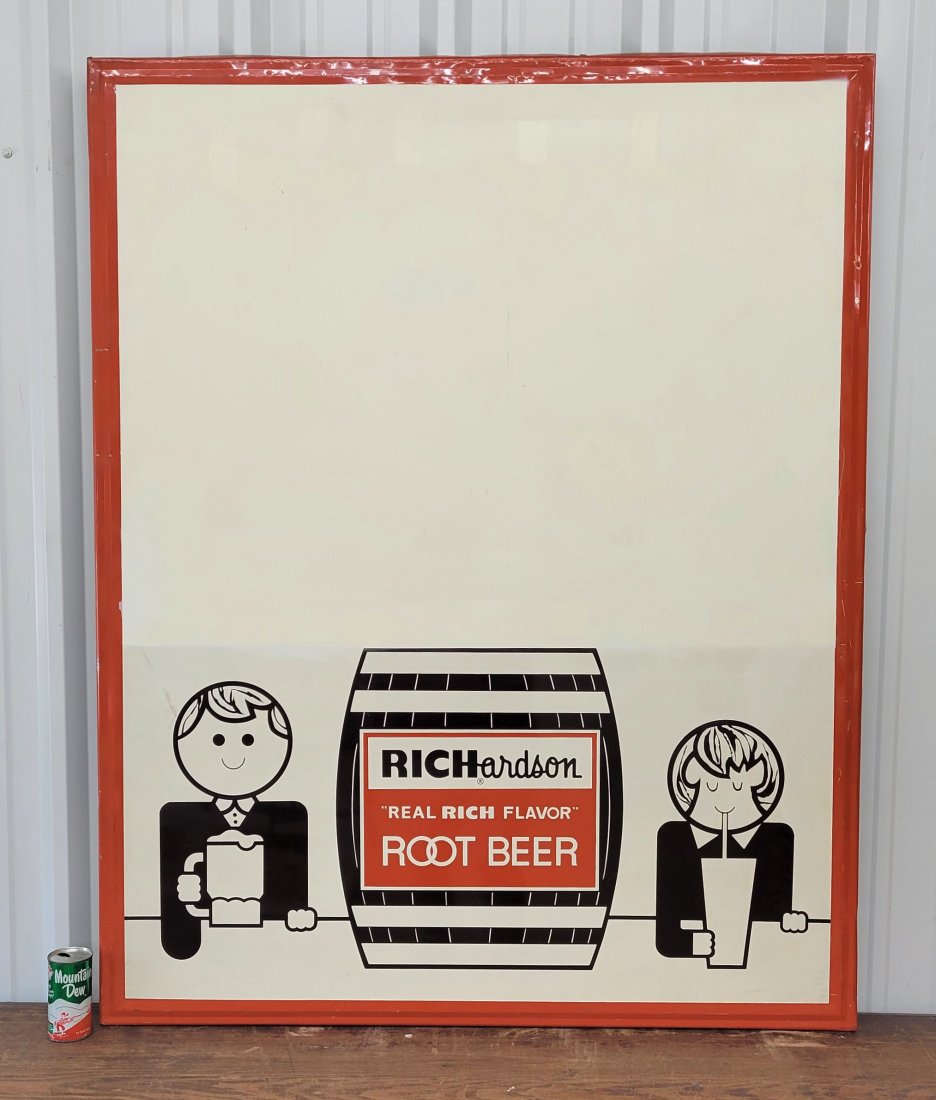Richardson Root Beer Real Rich Flavor Sign Privilige Sign (1 of 4)