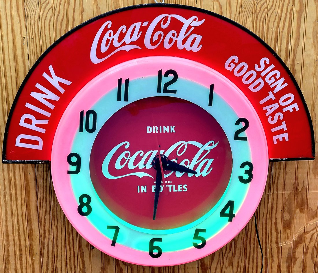 Coca Cola Cleveland Neon Clock (1 of 3)