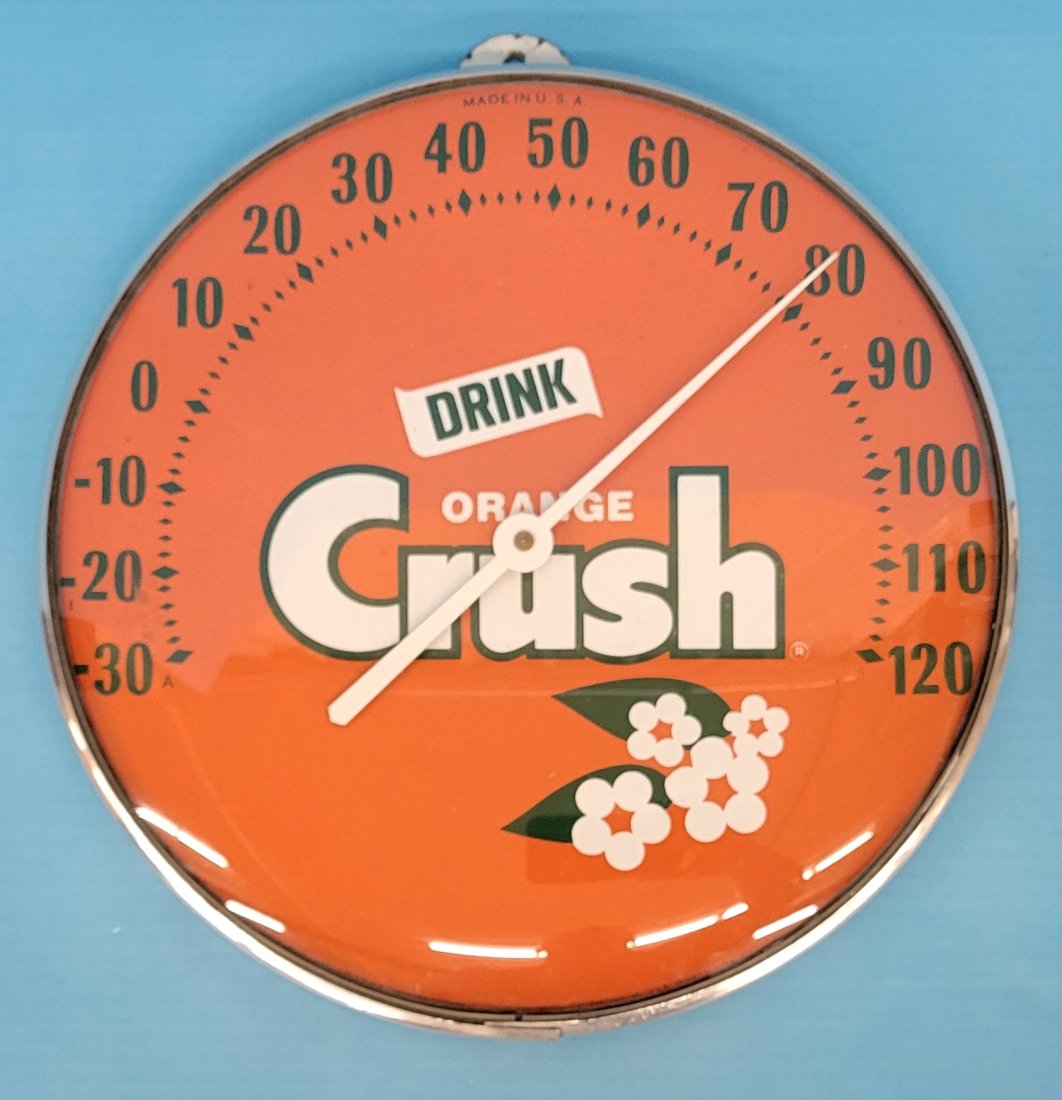 Drink Orange Crush Round Thermometer (1 of 2)