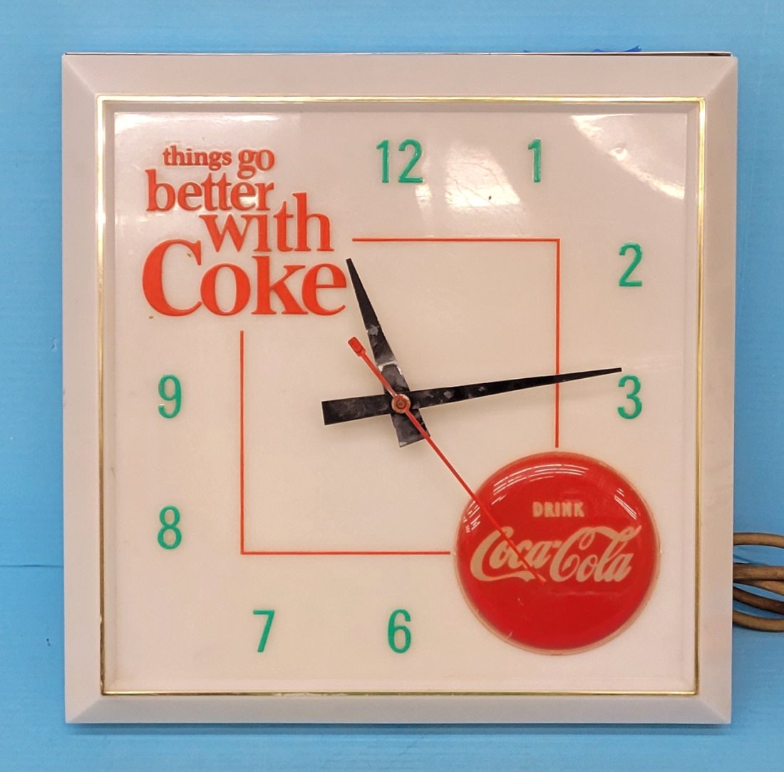 Things Go Better With Coca Cola Light Up Clock (1 of 4)