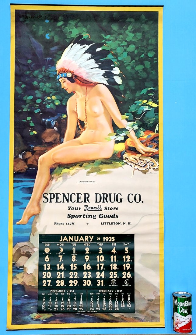 1935 Rexall / Spencer Drug Co. Calendar (1 of 3)
