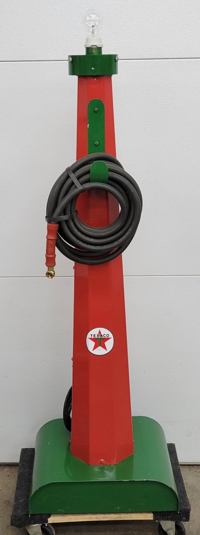 Contemporary Metal Service Station Island air hose with light (1 of 3)