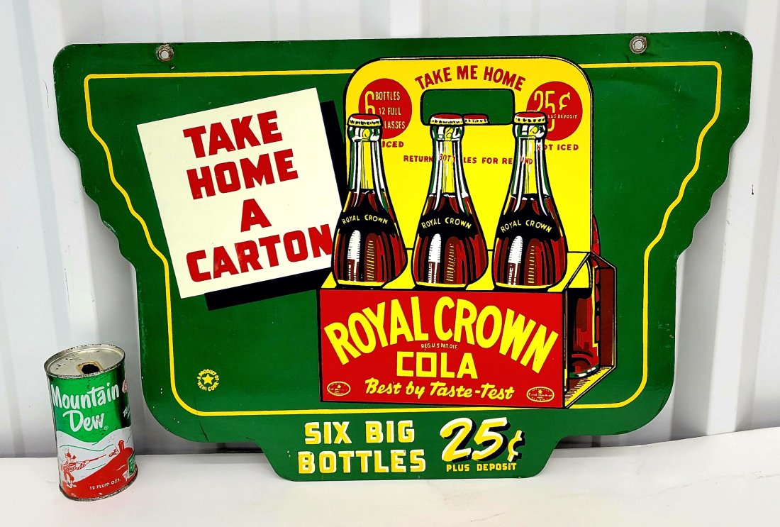 Royal Crown Cola Take Home A Carton Double Sided Sign (1 of 3)