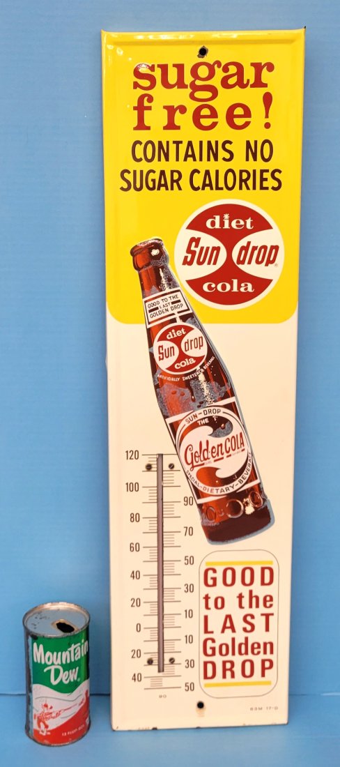 Sun Drop Diet Cola Golden Girl Cola Thermometer (1 of 3)