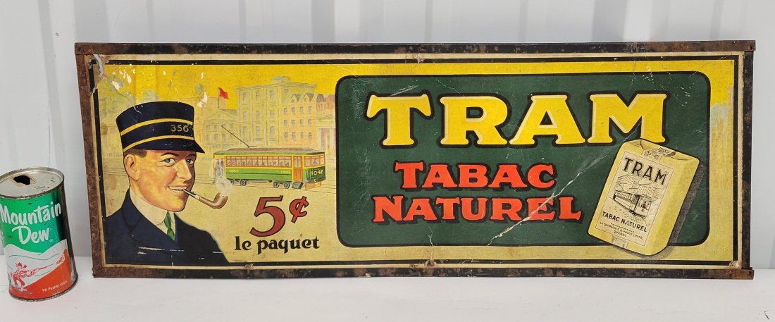 Tram Tabac Natural Framed Cardboard Sign (1 of 3)