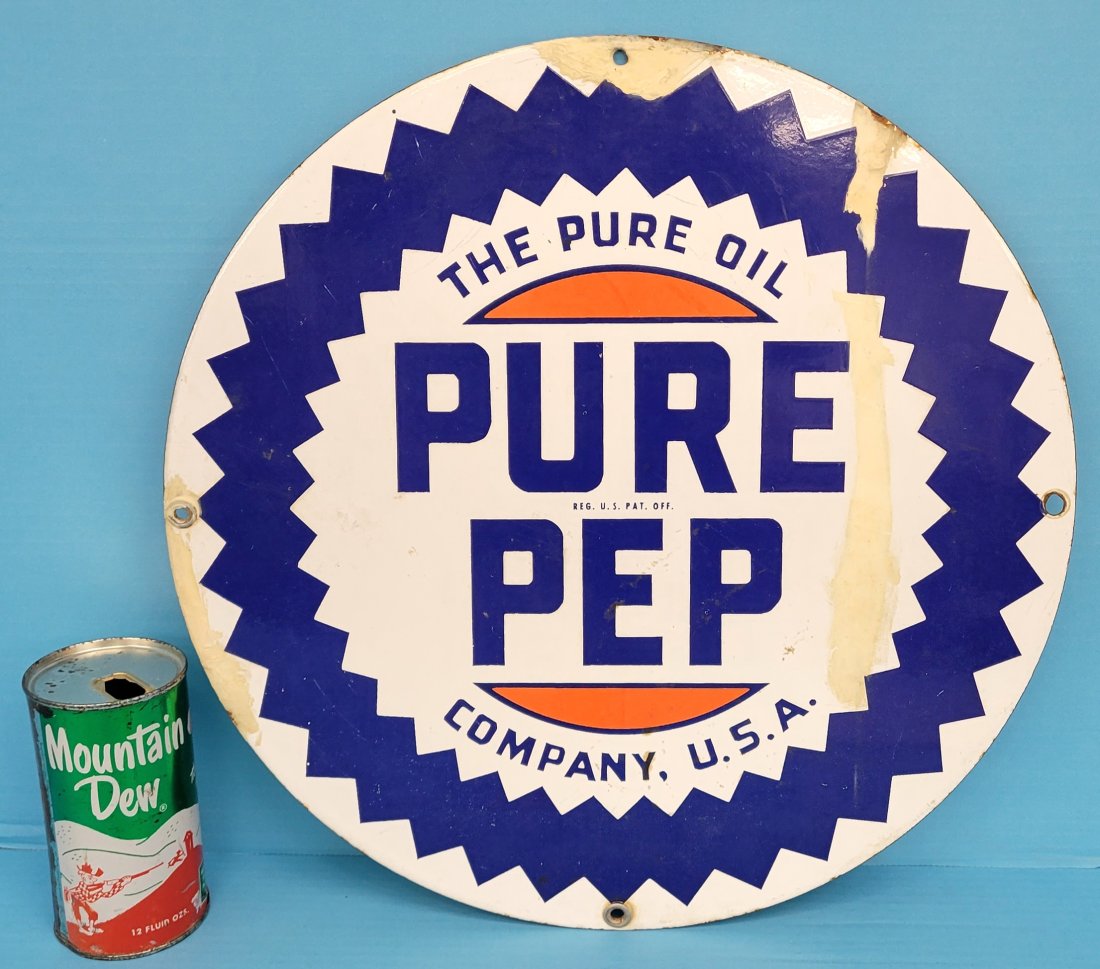 Pure Pep Porcelain Sign (1 of 2)