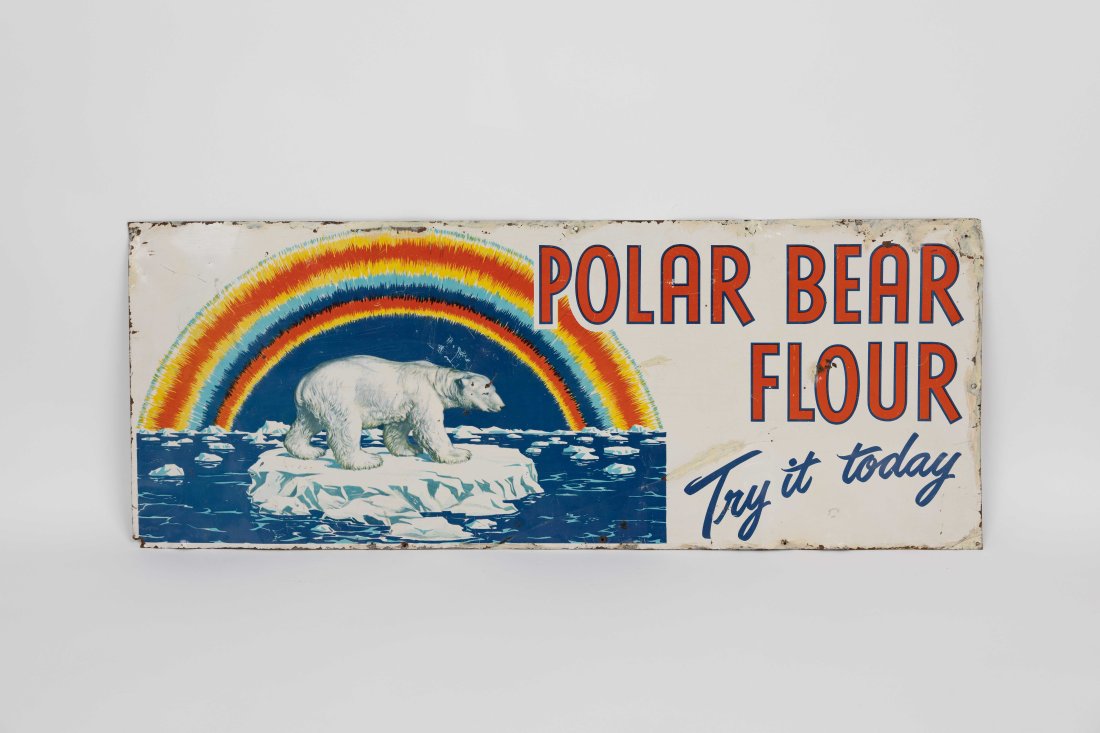 Polar Bear Flour tin sign (1 of 2)