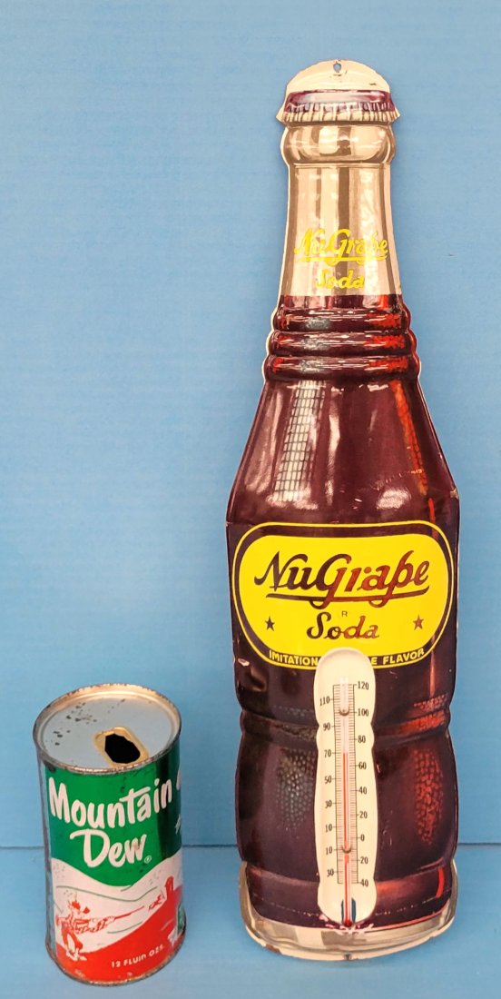 Nu Grape Soda die cut bottle thermometer (1 of 3)
