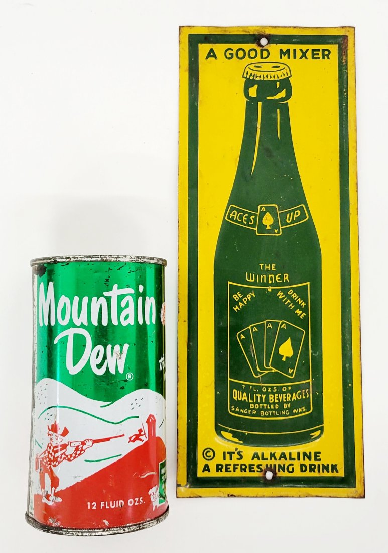 Aces Up Beverages palm push sign (1 of 2)