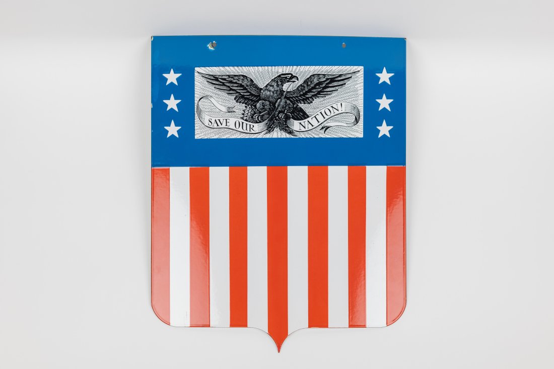 RARE Patriotic Save Our Nation Porcelain sign (1 of 2)