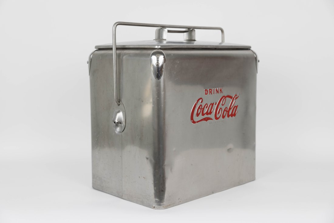 Coca Cola stainless pinic cooler (1 of 3)