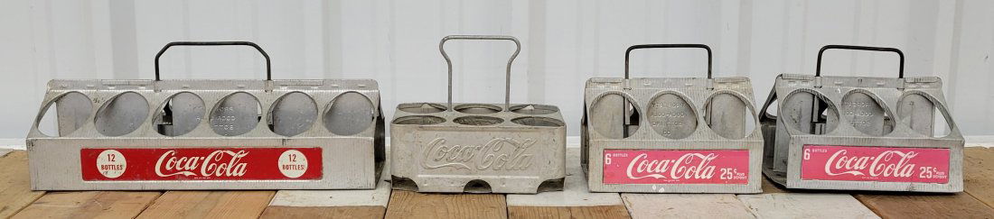 4 Coca Cola aluminum bottle carriers (1 of 3)