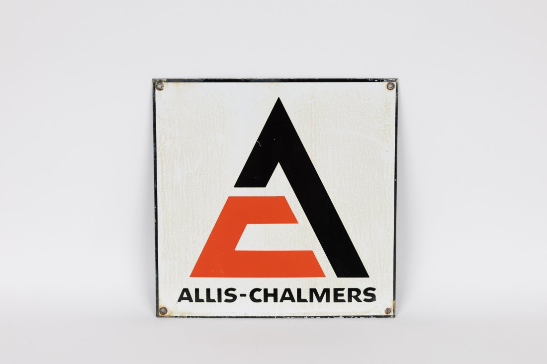 Allis Chalmers porcelain Sign (1 of 2)