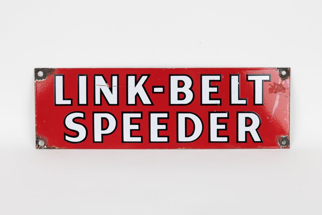 Link - Belt Speeder porcelain crane Sign (1 of 2)