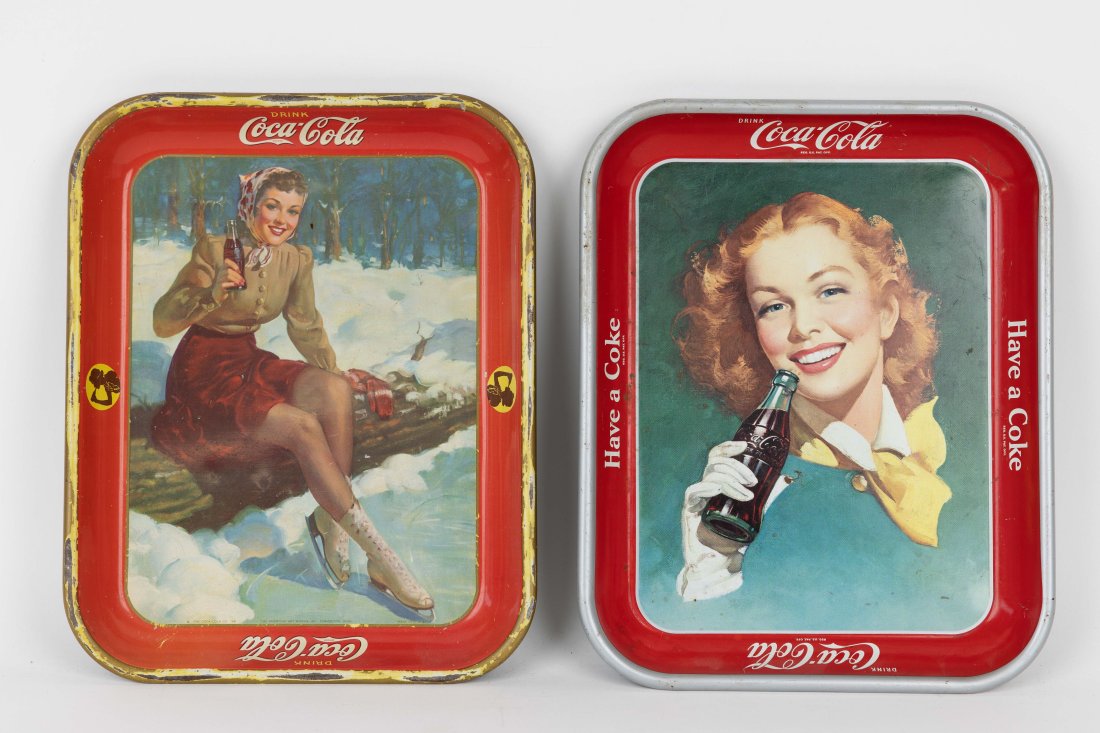 1941 & 1950's Coca Cola Trays (1 of 2)